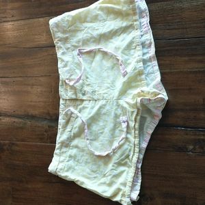 Victoria's Secret Yellow Pajama Shorts